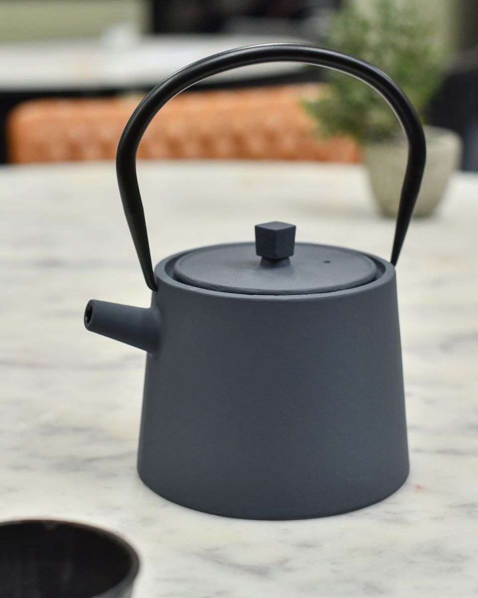 Slate Grey "Kurume" Japanese Style Teapot