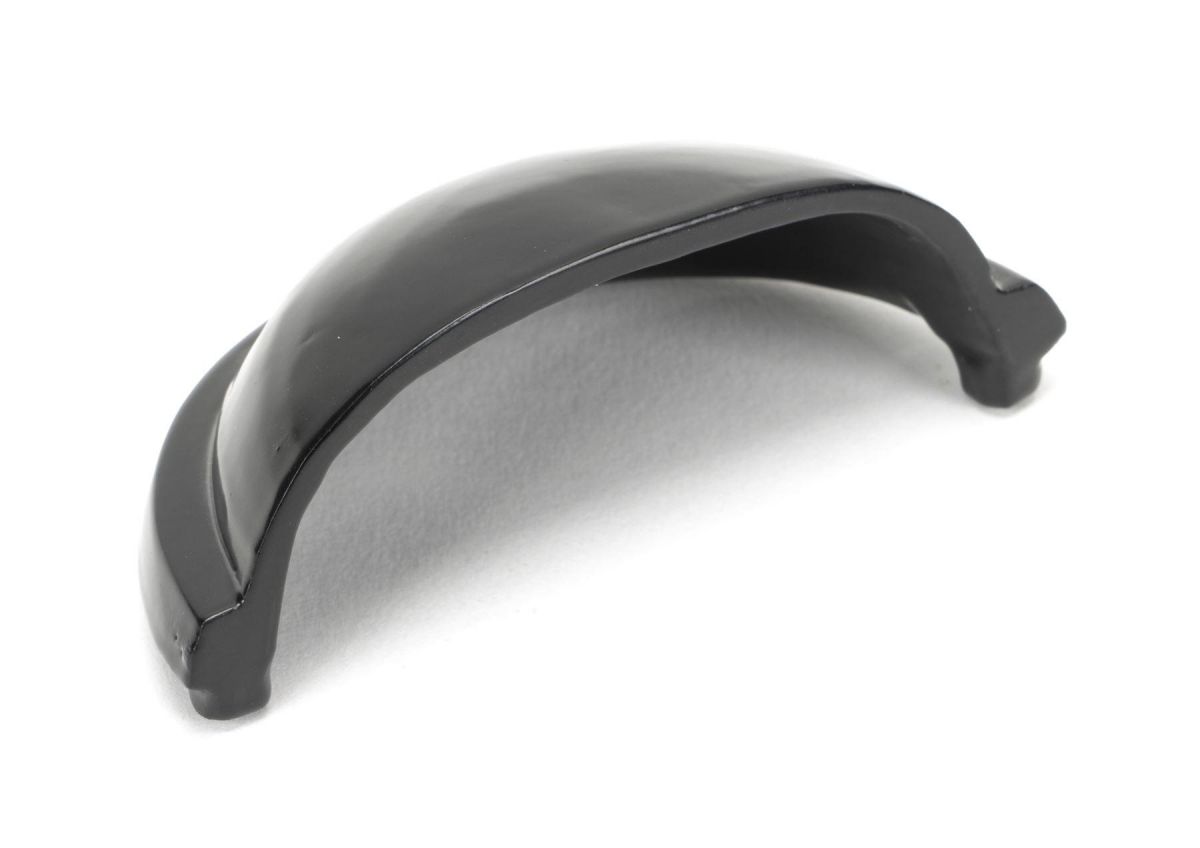 Sleek Black Concealed Drawer Pull Concealed Interior
