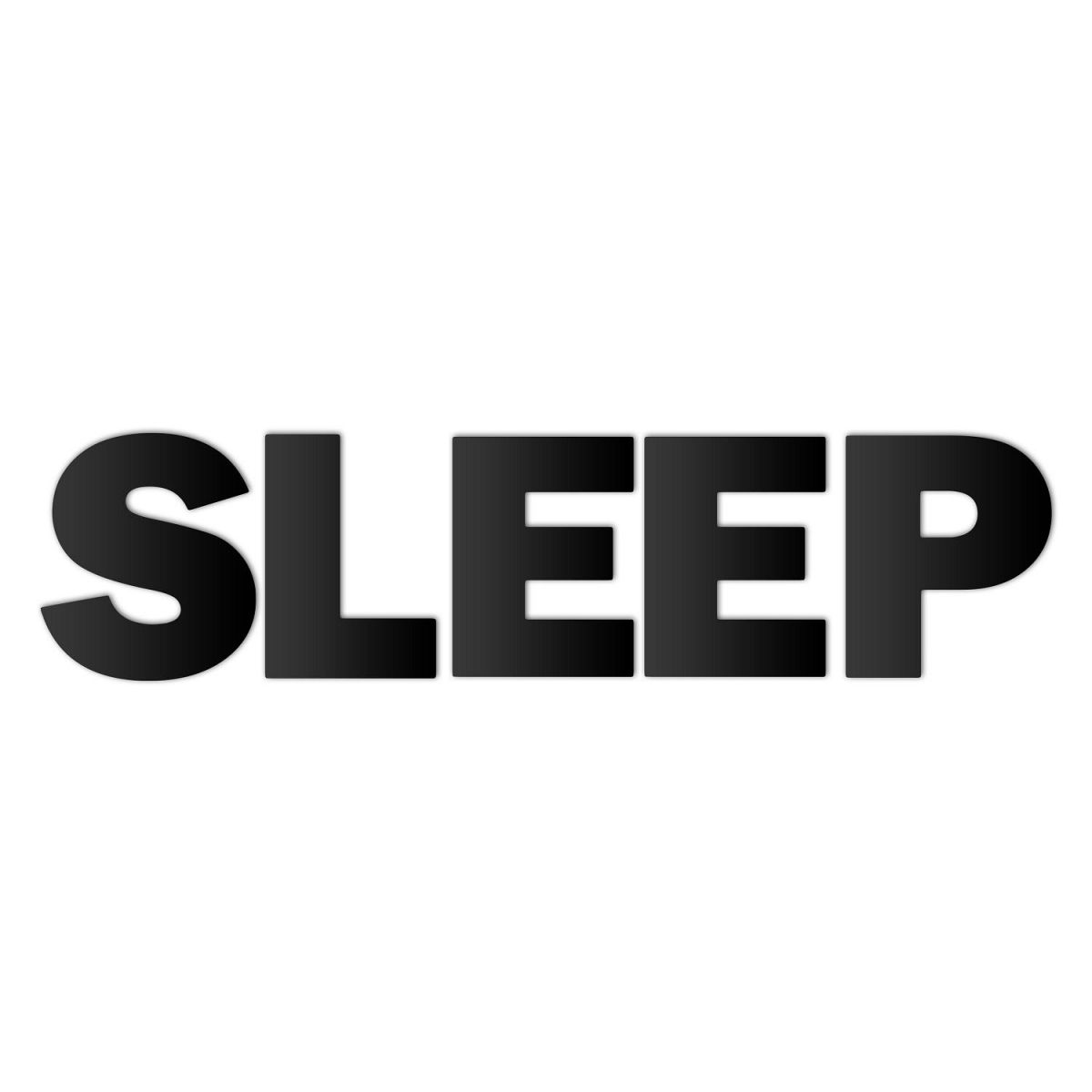 Black Metal Letters "SLEEP"