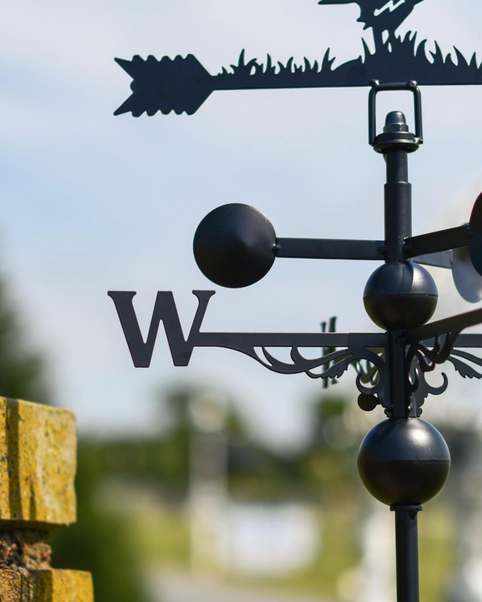 Close-Up of EAST/WEST Directional Arms