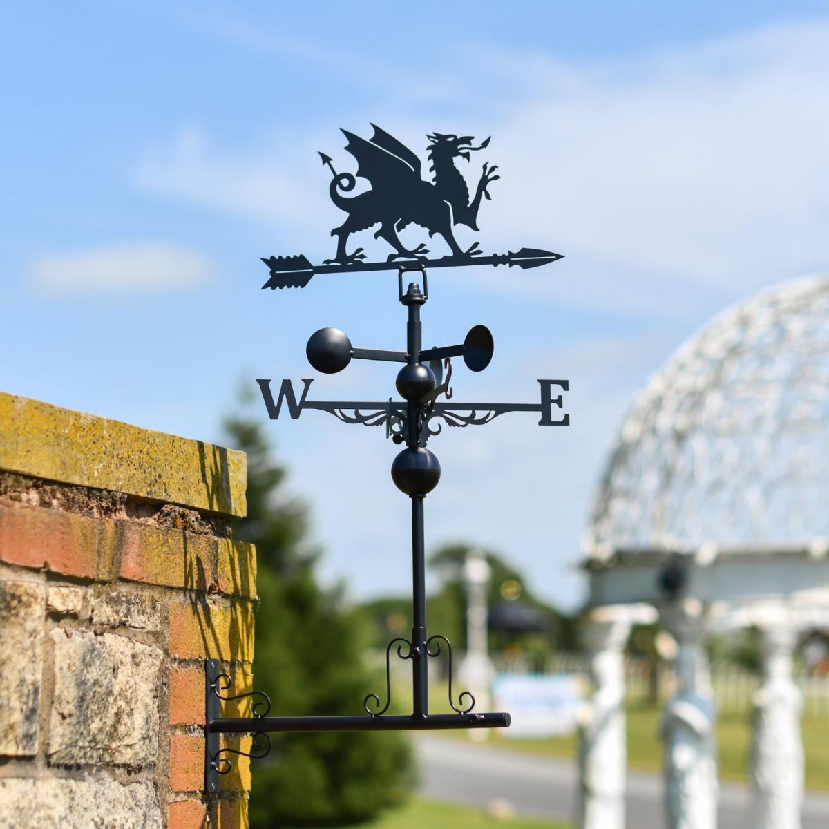 Slim Steel Welsh Dragon Weathervane