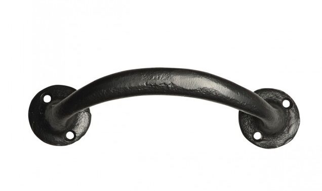 Smooth Black Iron Pull Handle