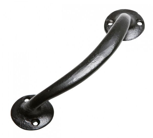 Smooth Black Iron Pull Handle