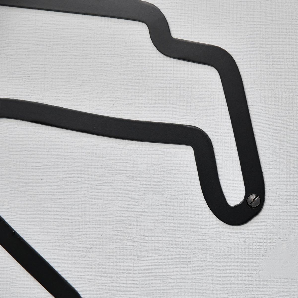 Close-up of the Black Finish of the Spa-Francorchamps Race Track Steel Wall Art