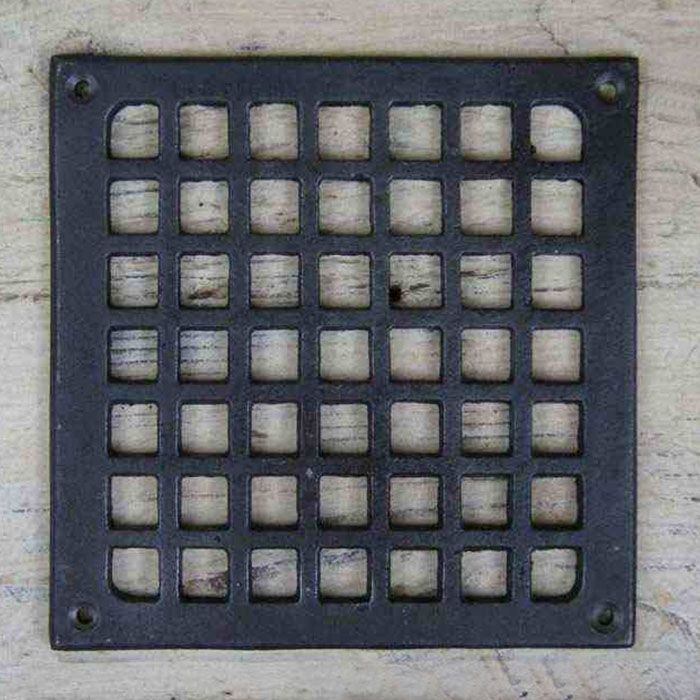 Square Cast Iron Air Cover - 5.5" x 5.5"