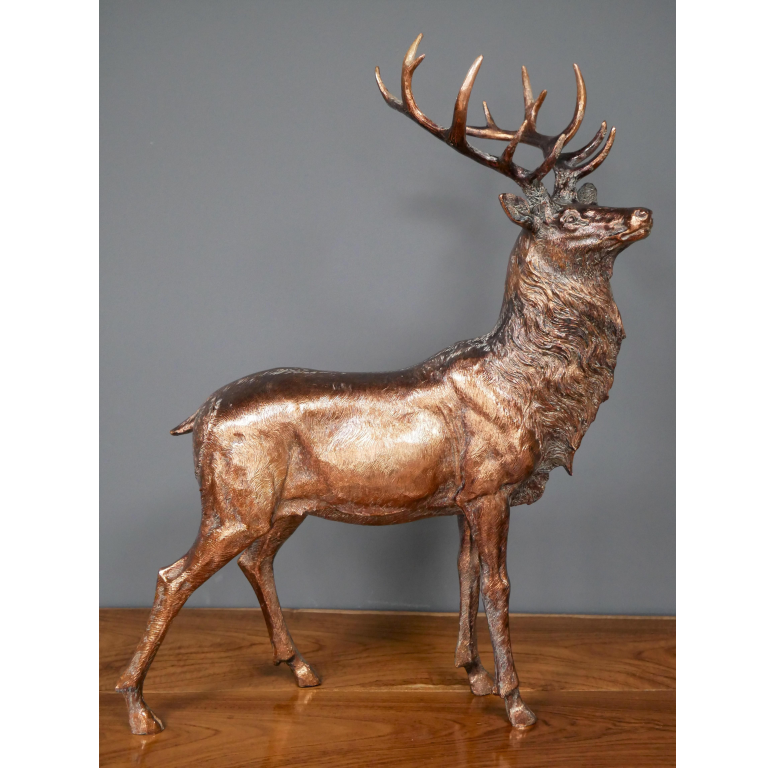 Bronze Effect Stag Ornament