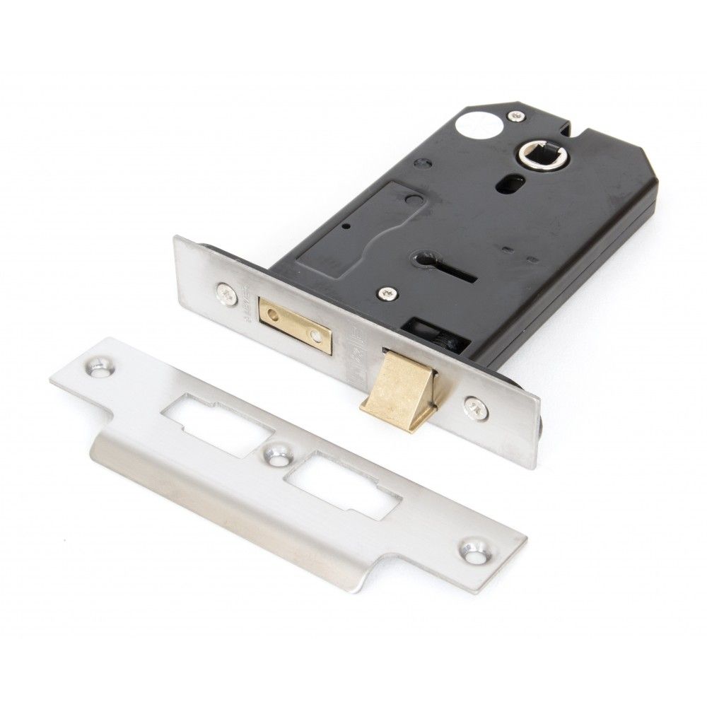 Stainless Steel Three Lever 5" Rim Lock