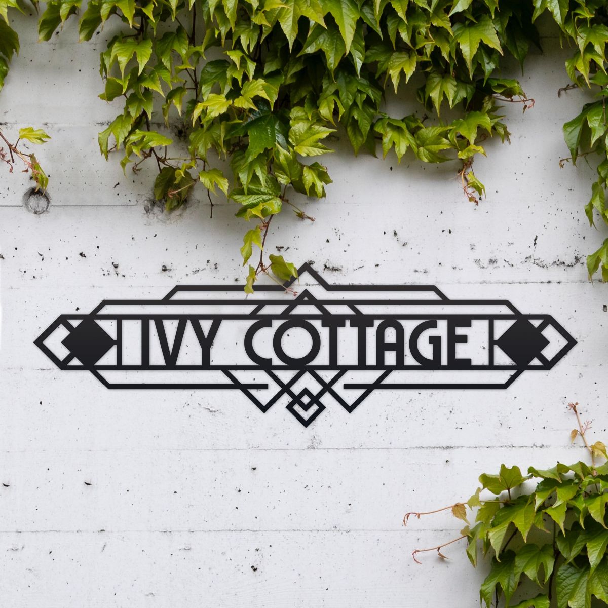 House Name Sign Art Deco 