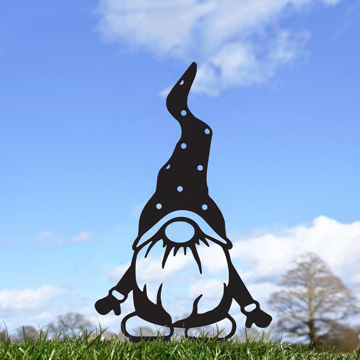 Standing Gonk Gnome Silhouette in Situ