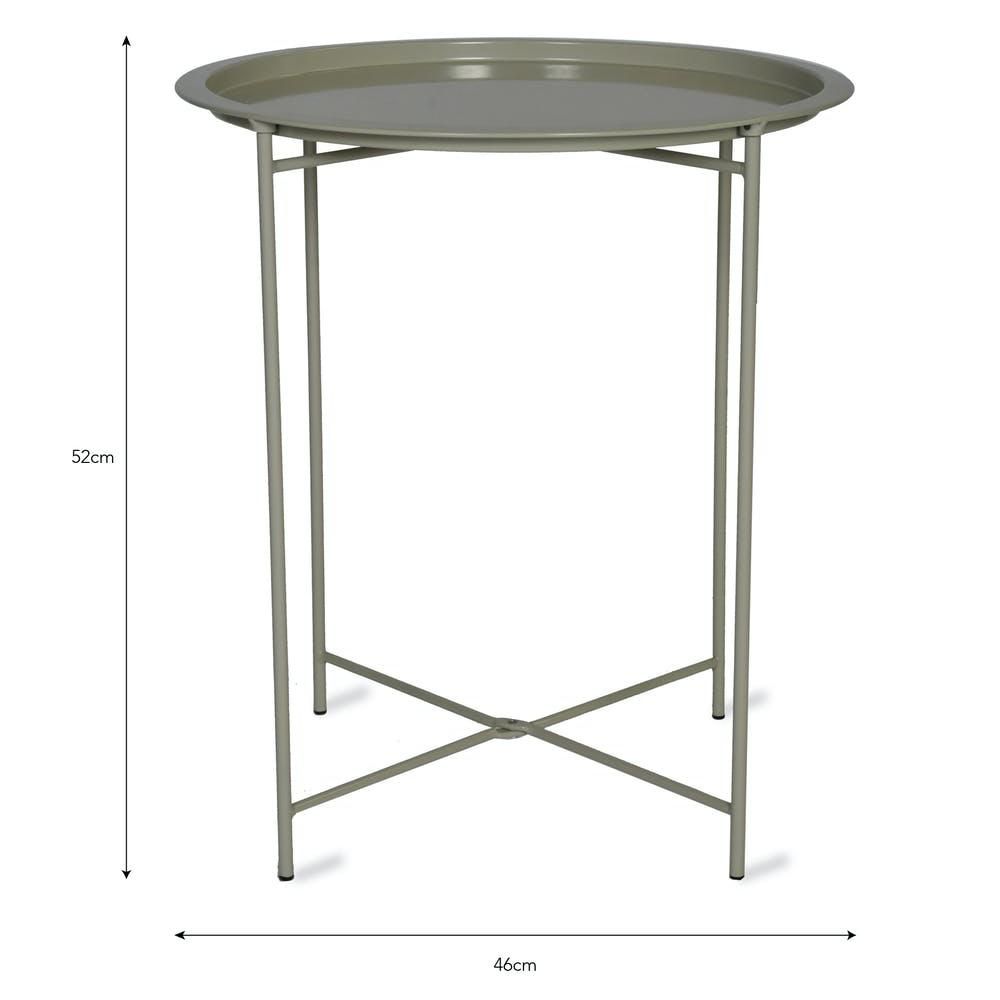 Steel Clay Side Table Dimensions