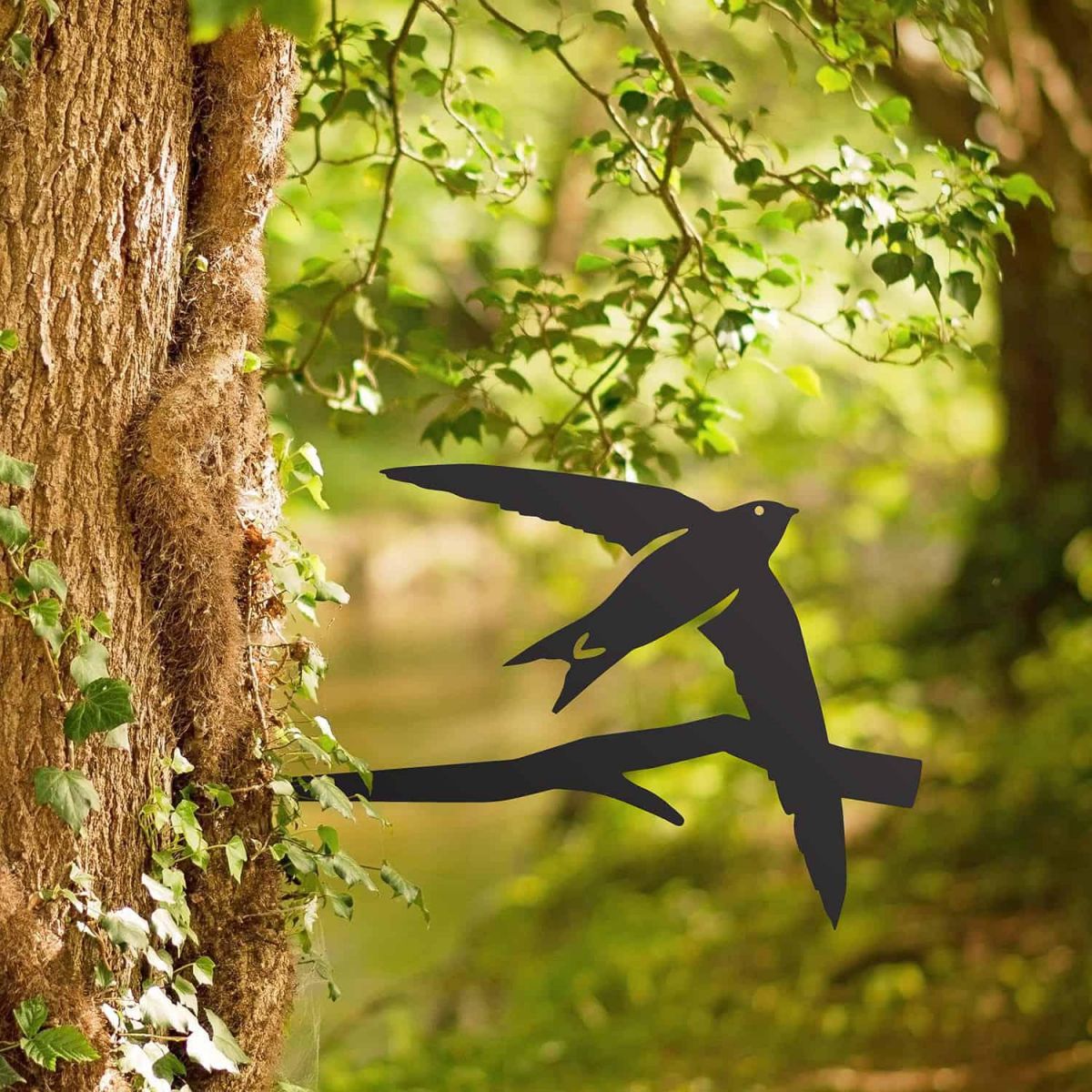 Black Steel Swift Tree Spike in Situ