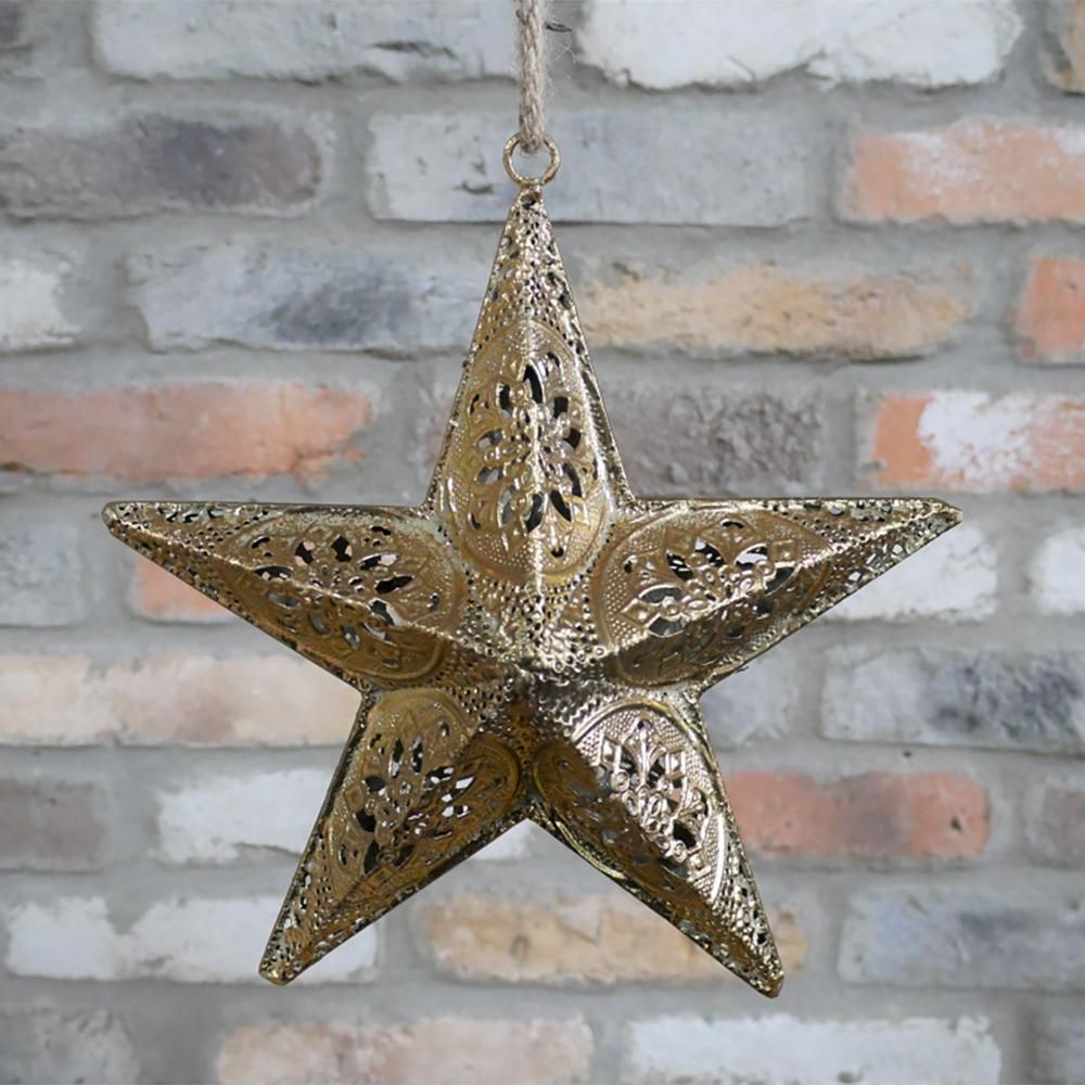 Stunning Golden Star Interior Hanging Decoration