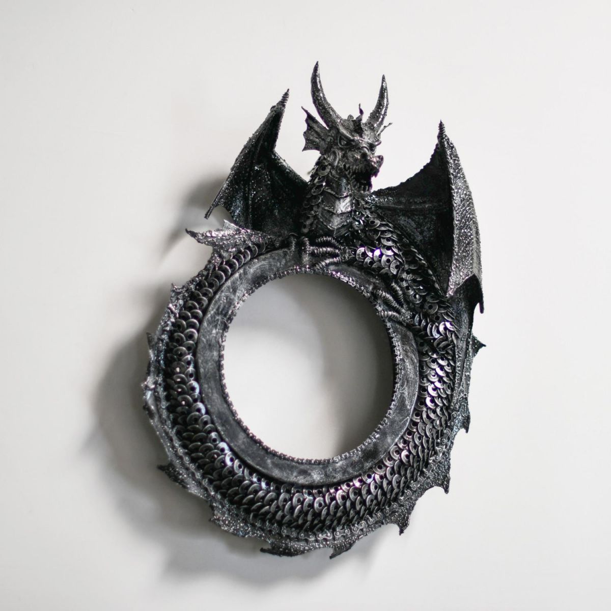 Stunning Wyvern Dragon Circular Interior Wall Mirror