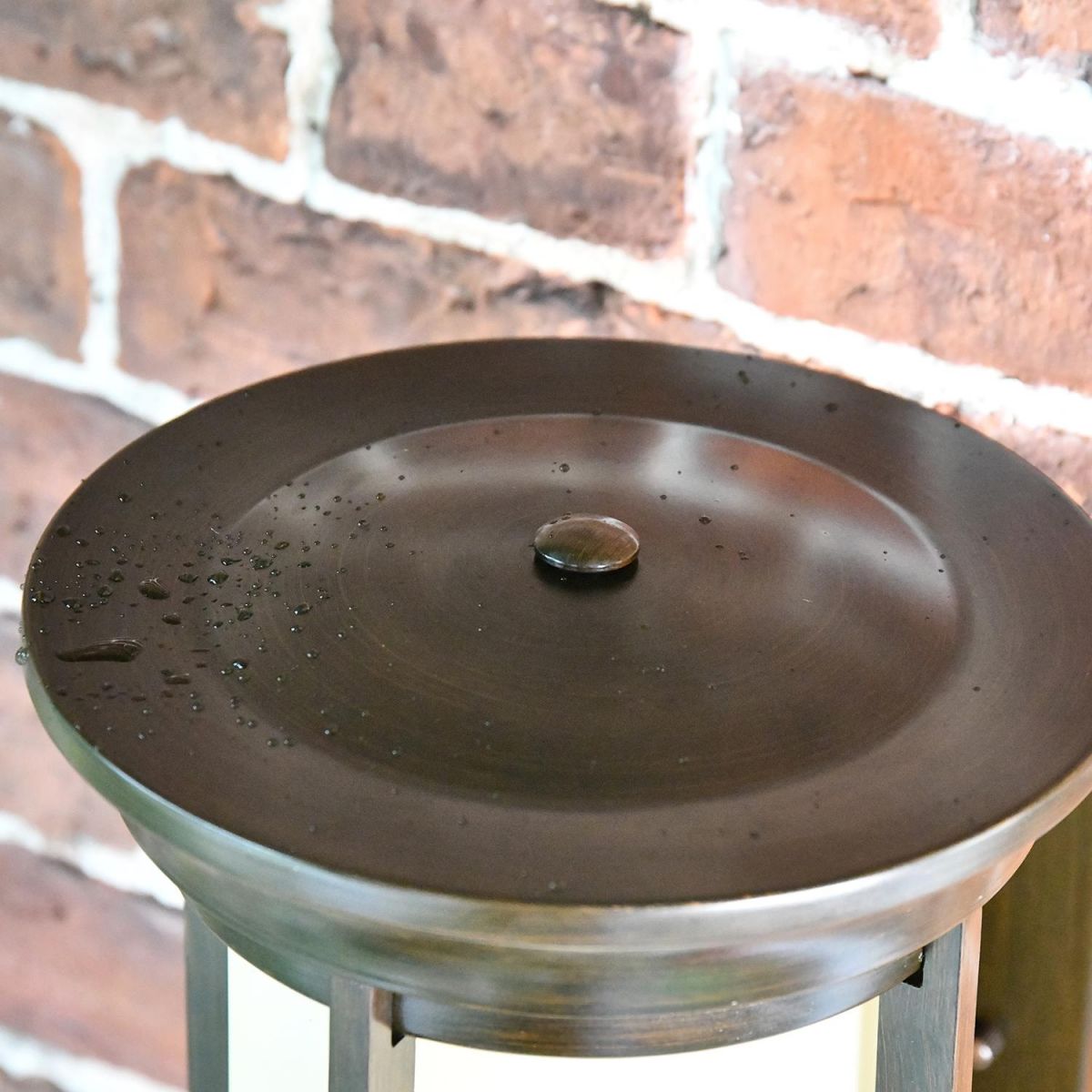 View of the Top of the "Thaynwick" Large Cream and Bronze Wall Mounted Lantern