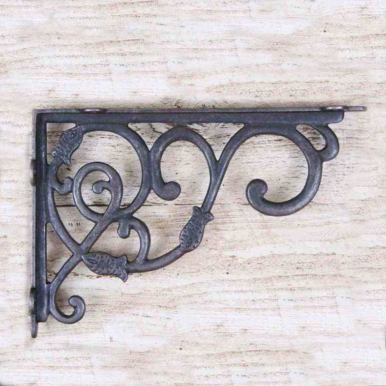 The "Dutch" Ornate Iron Shelf Bracket 23 x 34cm