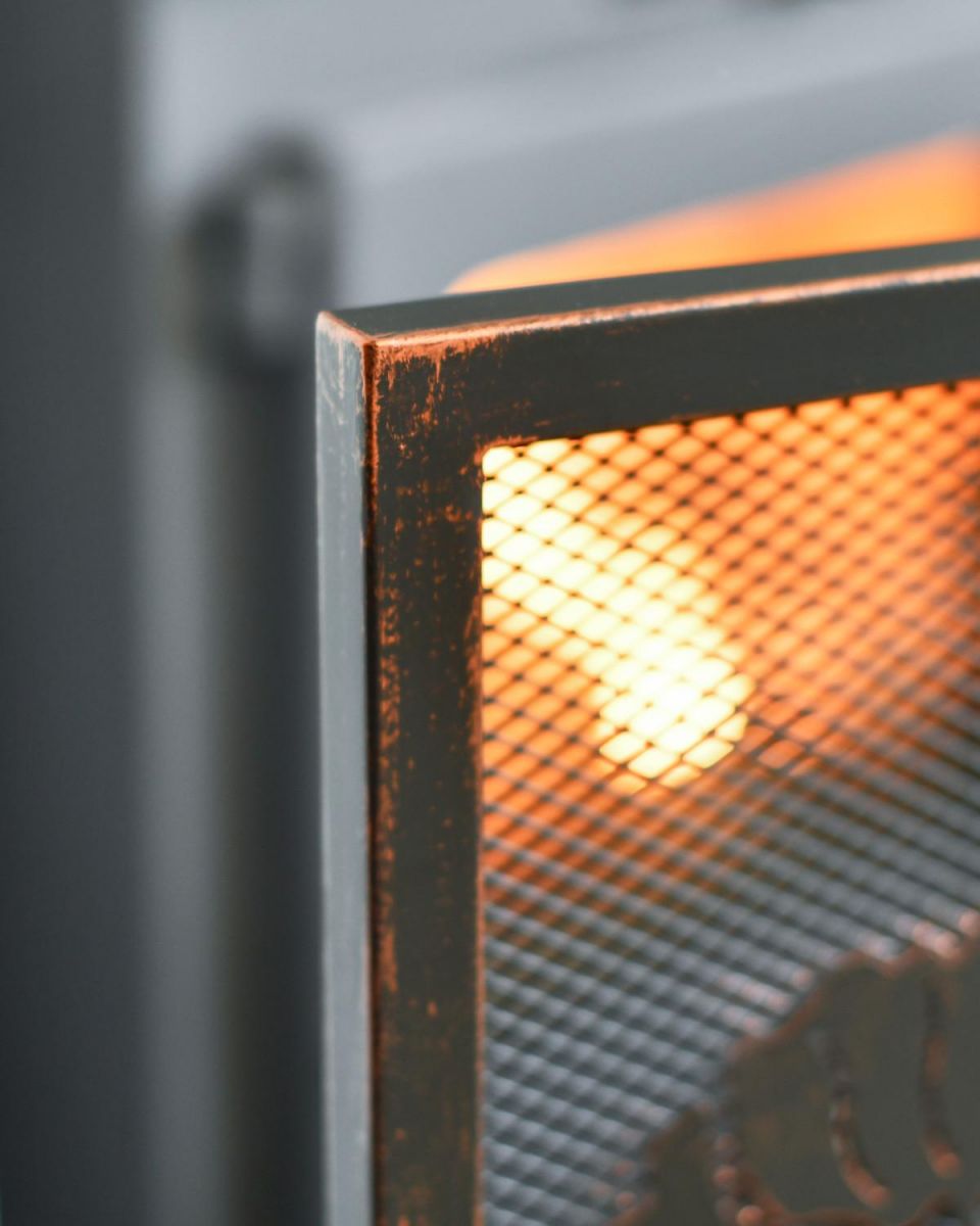 Close Up Of "The Meadow" Antique Fire Guard Edges