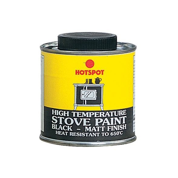 Tin of Black Heat Resistant Paint - 200ml