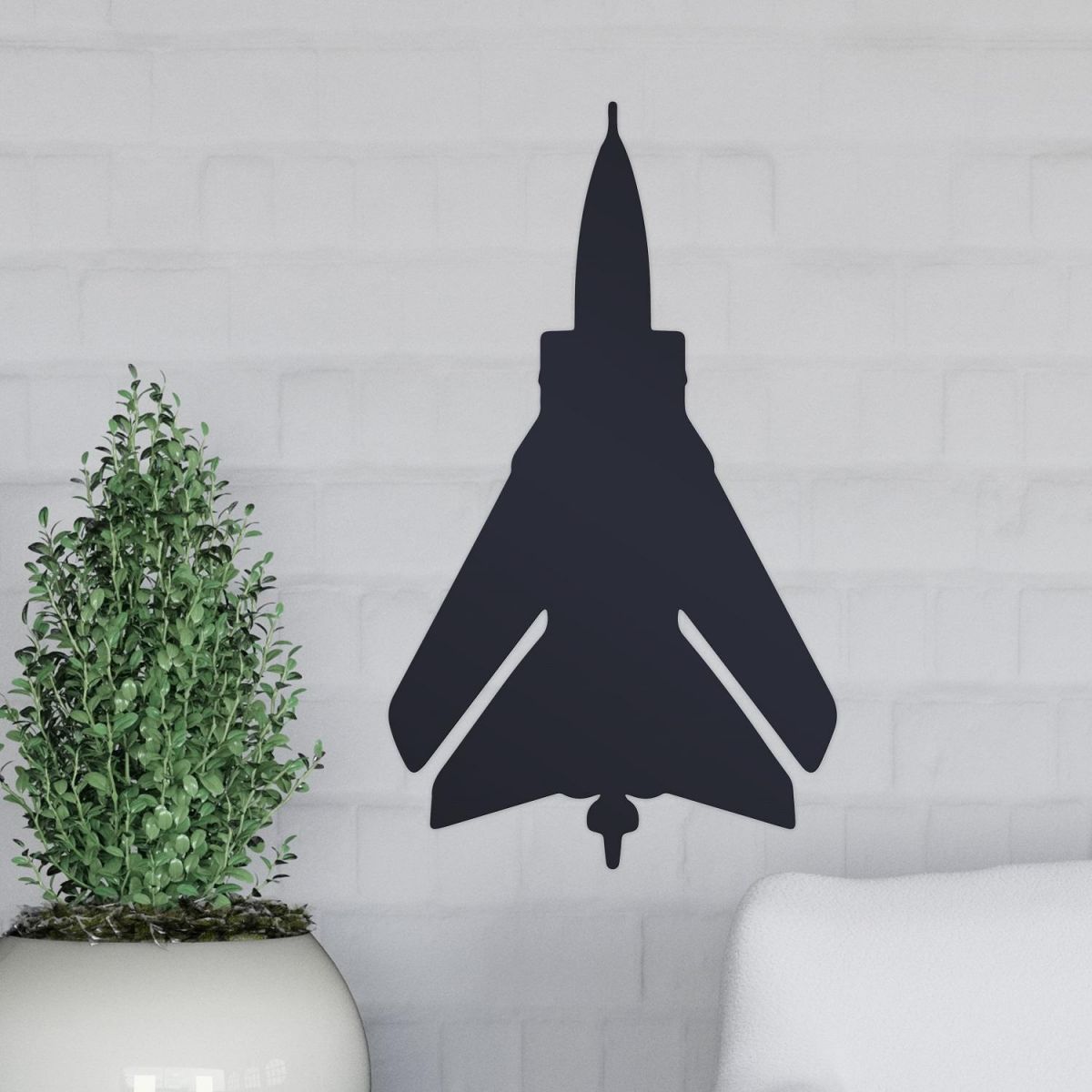 Black Tornado Jet Wall Art 