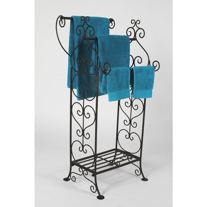 Delphi Hearts Towel Rail Stand With Hearts