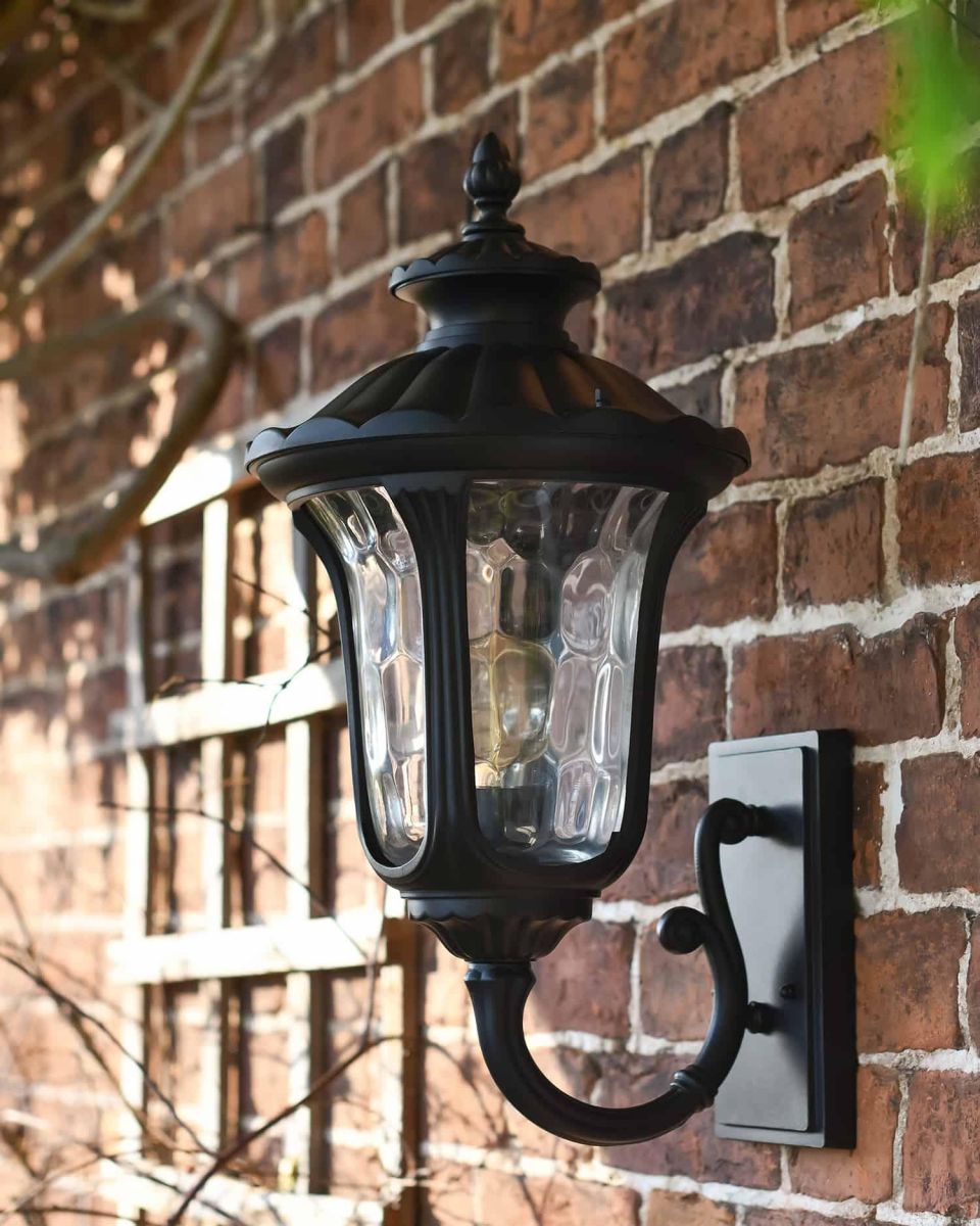 Traditional Black Aluminium Ornate Victorian Lantern - 54cm