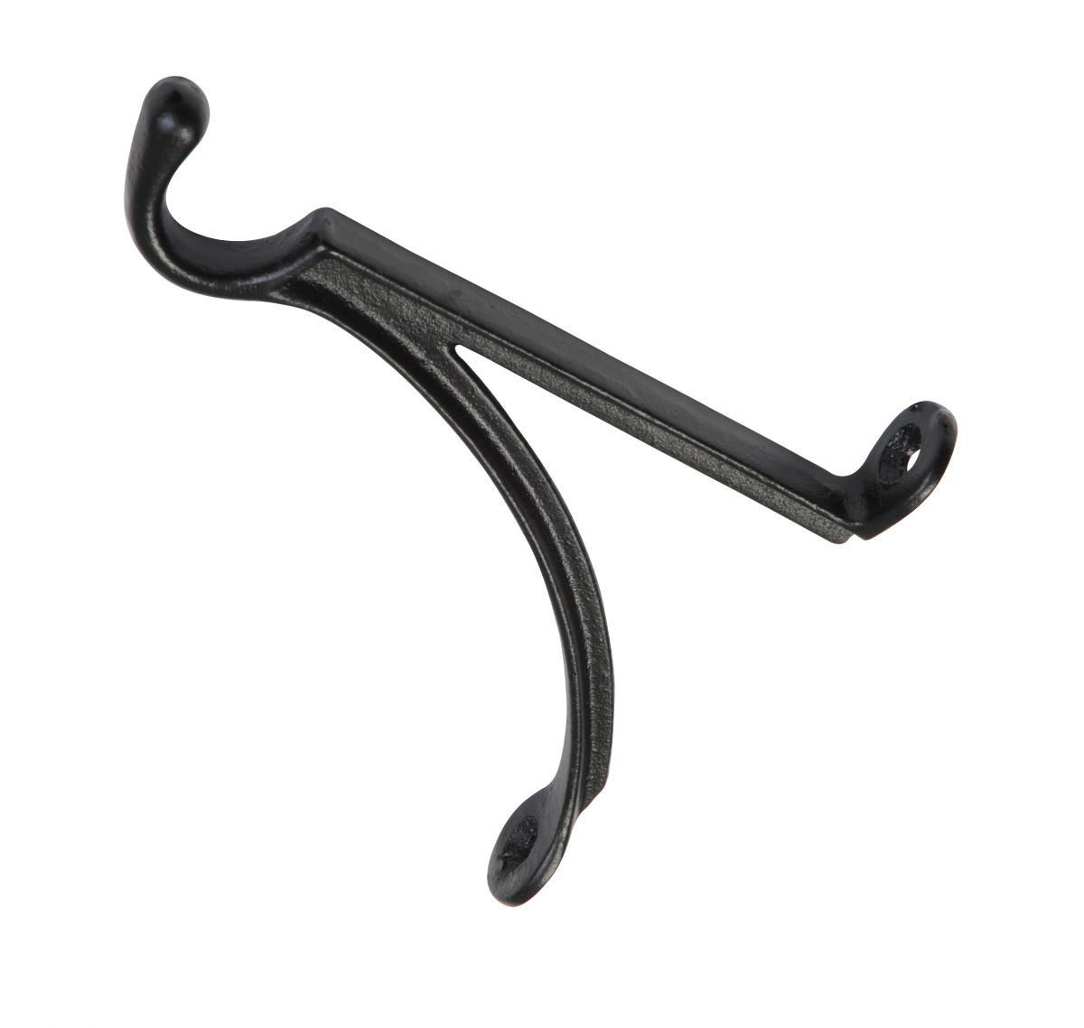 Traditional Black Iron Simplistic Design Hanging Basket Bracket