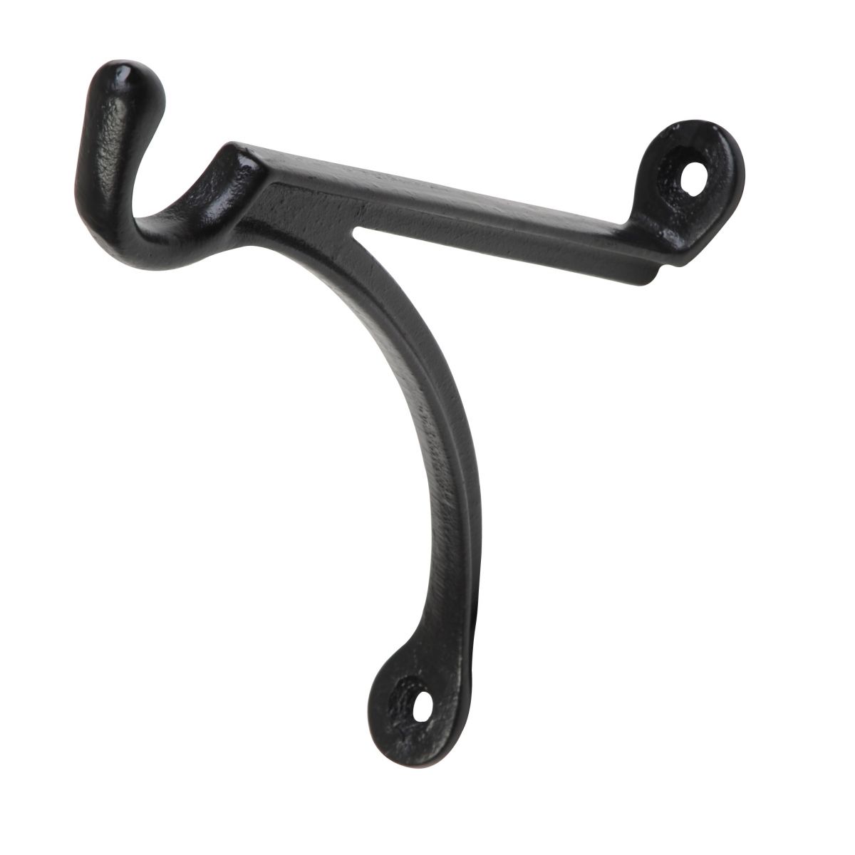 Traditional Black Iron Simplistic Design Hanging Basket Bracket