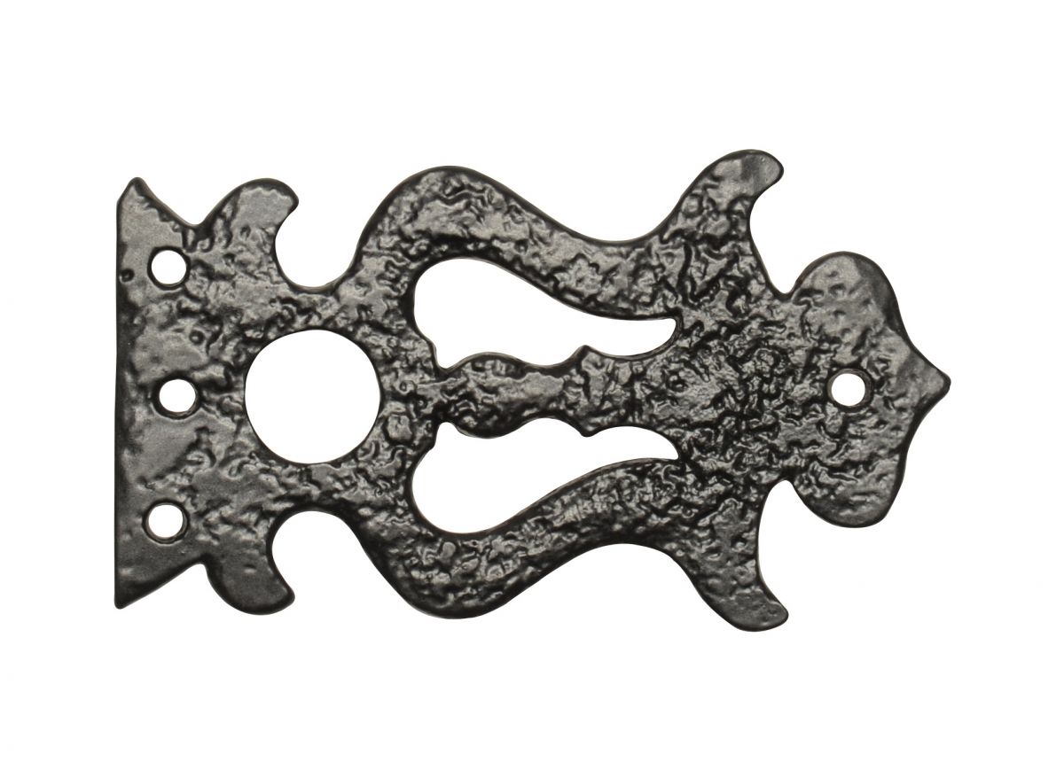 Traditional Blacksmith Iron Ornate False Cabinet Hinge