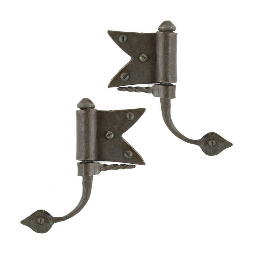Pair of Traditional Blacksmith Shutter Hinges