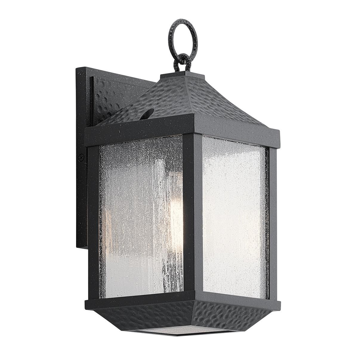 Traditional Wall Light in a Distressed Black Finish