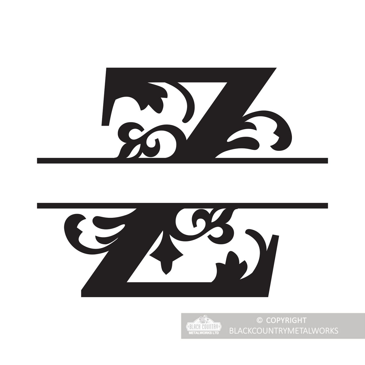 Letter Z Personalised Monogram Name Sign