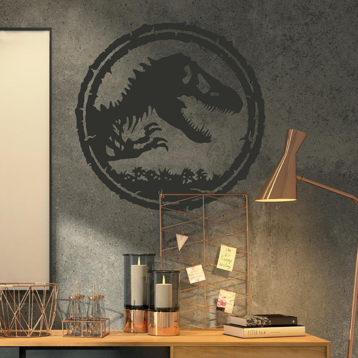 T-Rex Wall Art in Situ in the Office