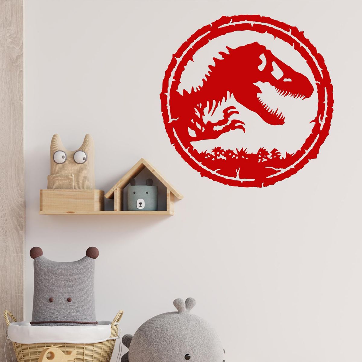T-Rex Wall Art in Situ in the Living Room