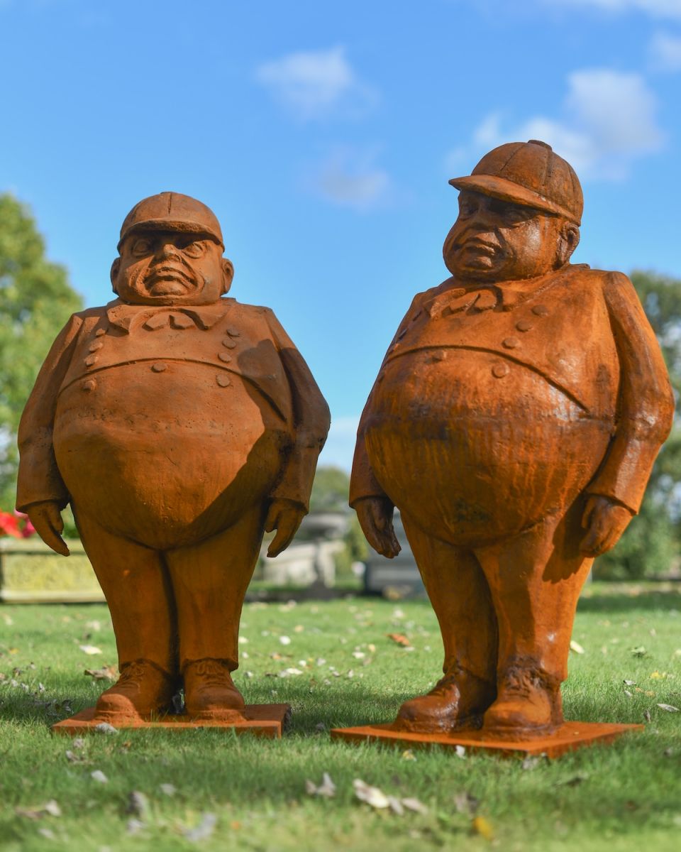 Tweedledee and Tweedledum Sculptures