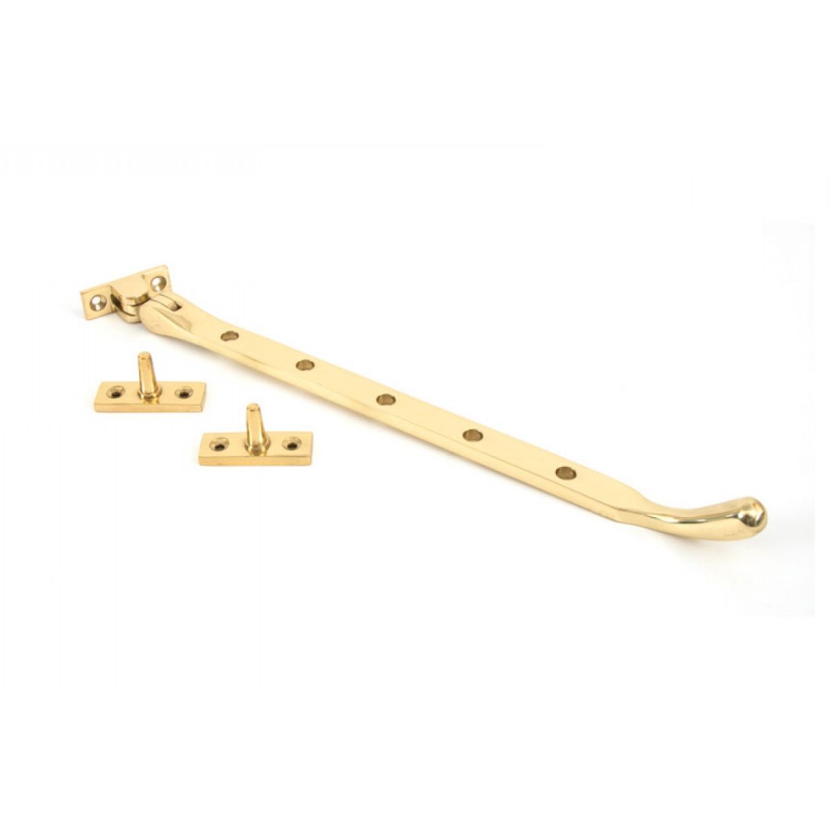Polished Brass Peardrop Window Stay 12"