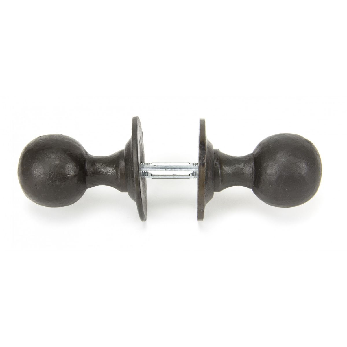 Beeswax Ball Mortice or Rim Knob Set with Escutcheons