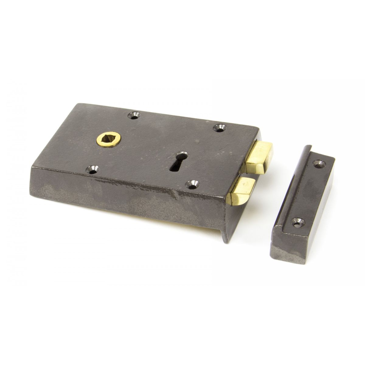 Left Hand Iron Rim Lock - Small 
