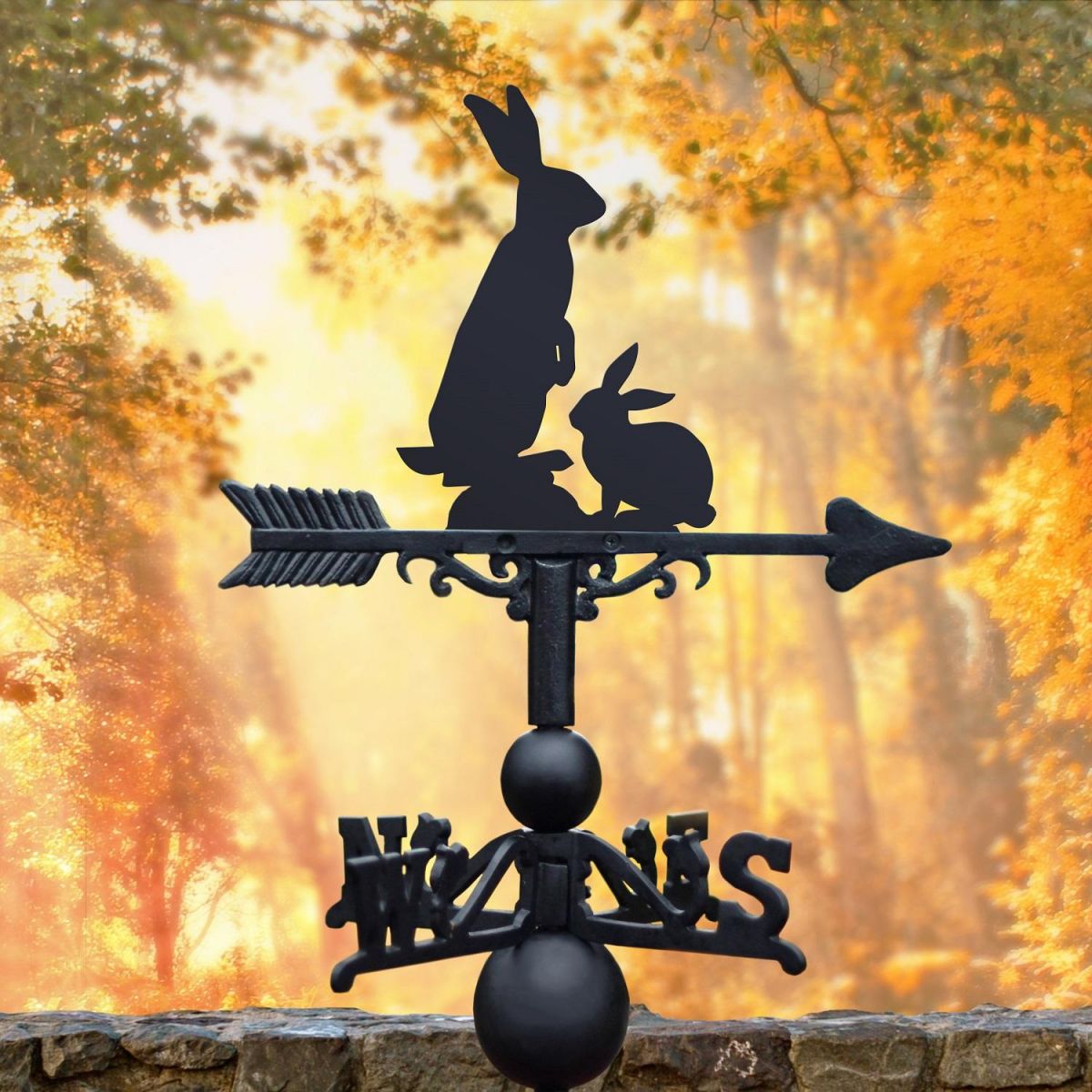 Rabbit & Bunny Weathervane 
