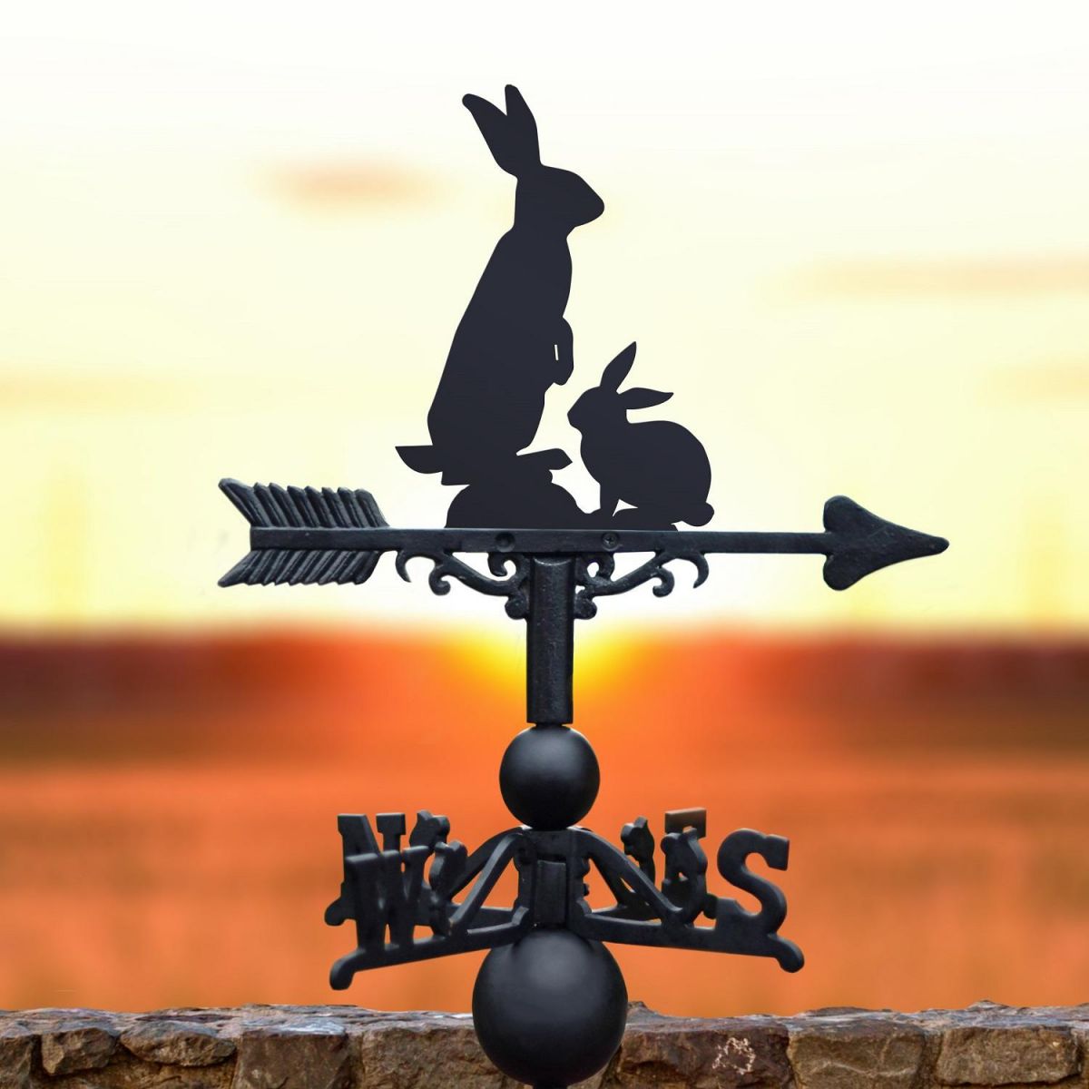 Rabbit & Bunny Weathervane 