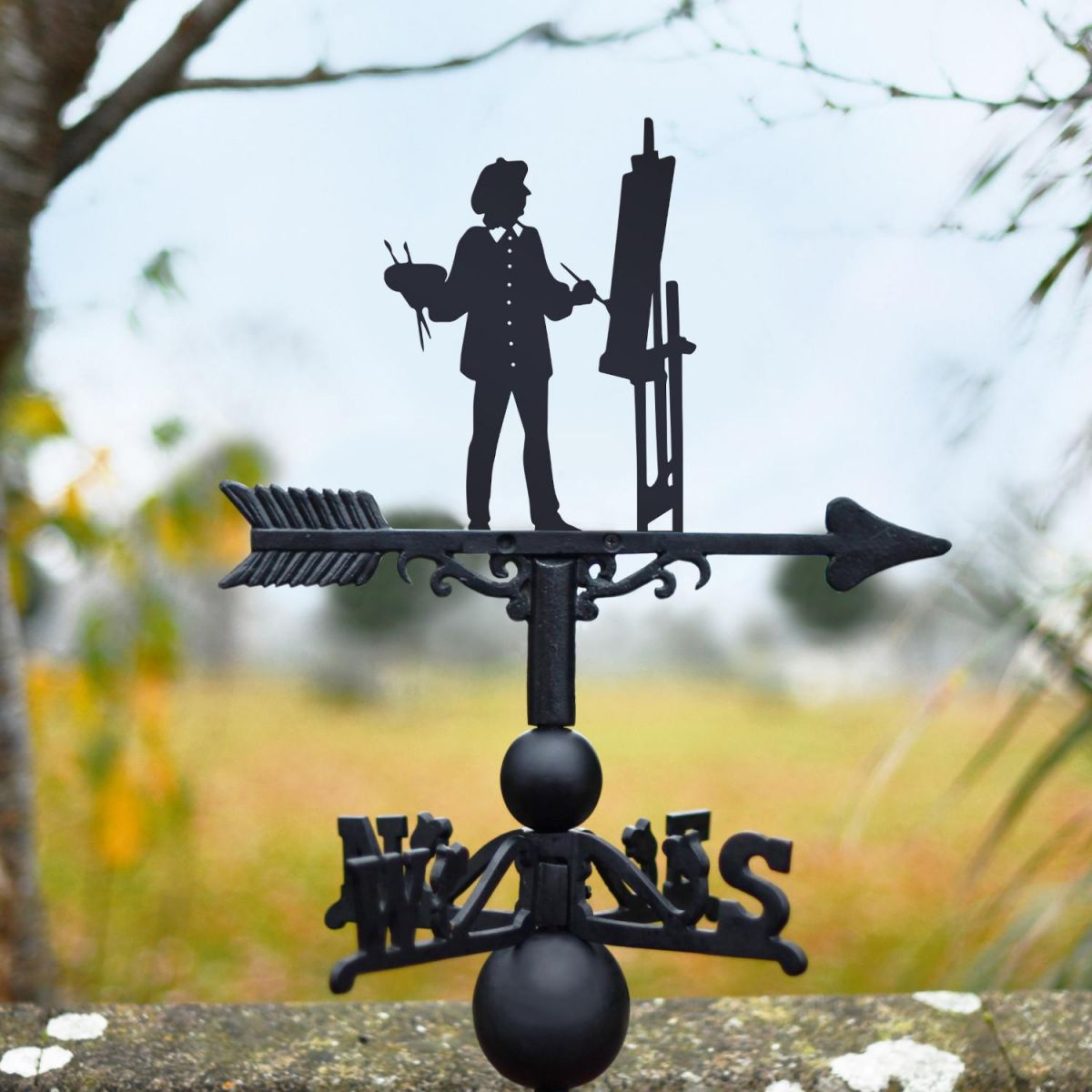 Artist Motif on Top of Weathervane