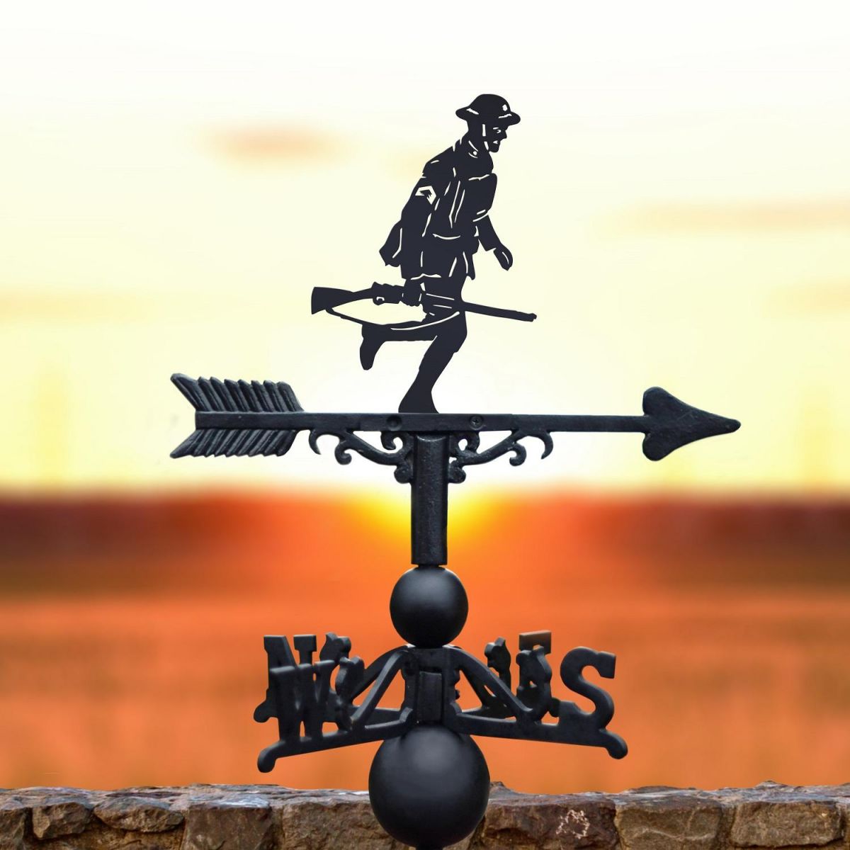 Running Solider Weathervane in Full 