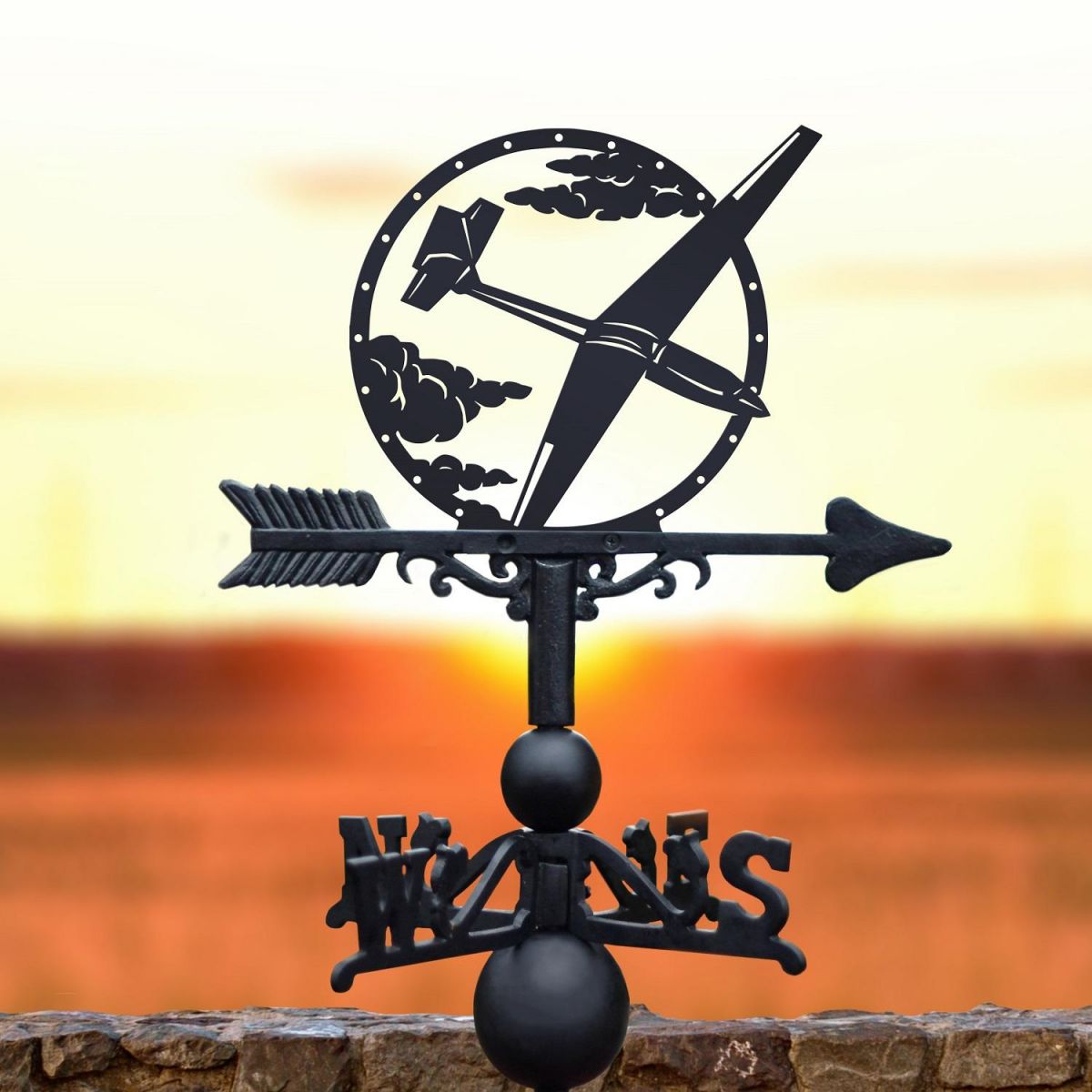 Glider Plane Weathervane
