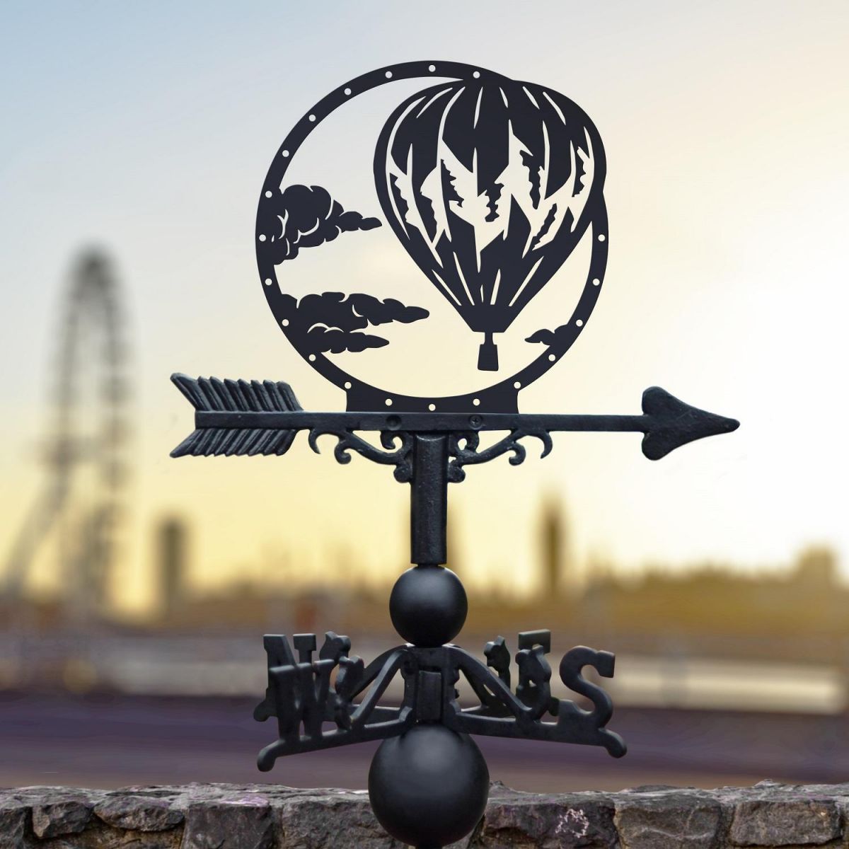 Weathervane with Hot Air Balloon 