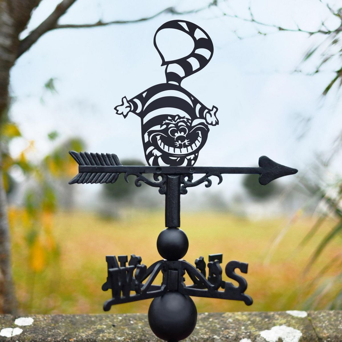 Cheshire Cat Topper Weathervane Design 
