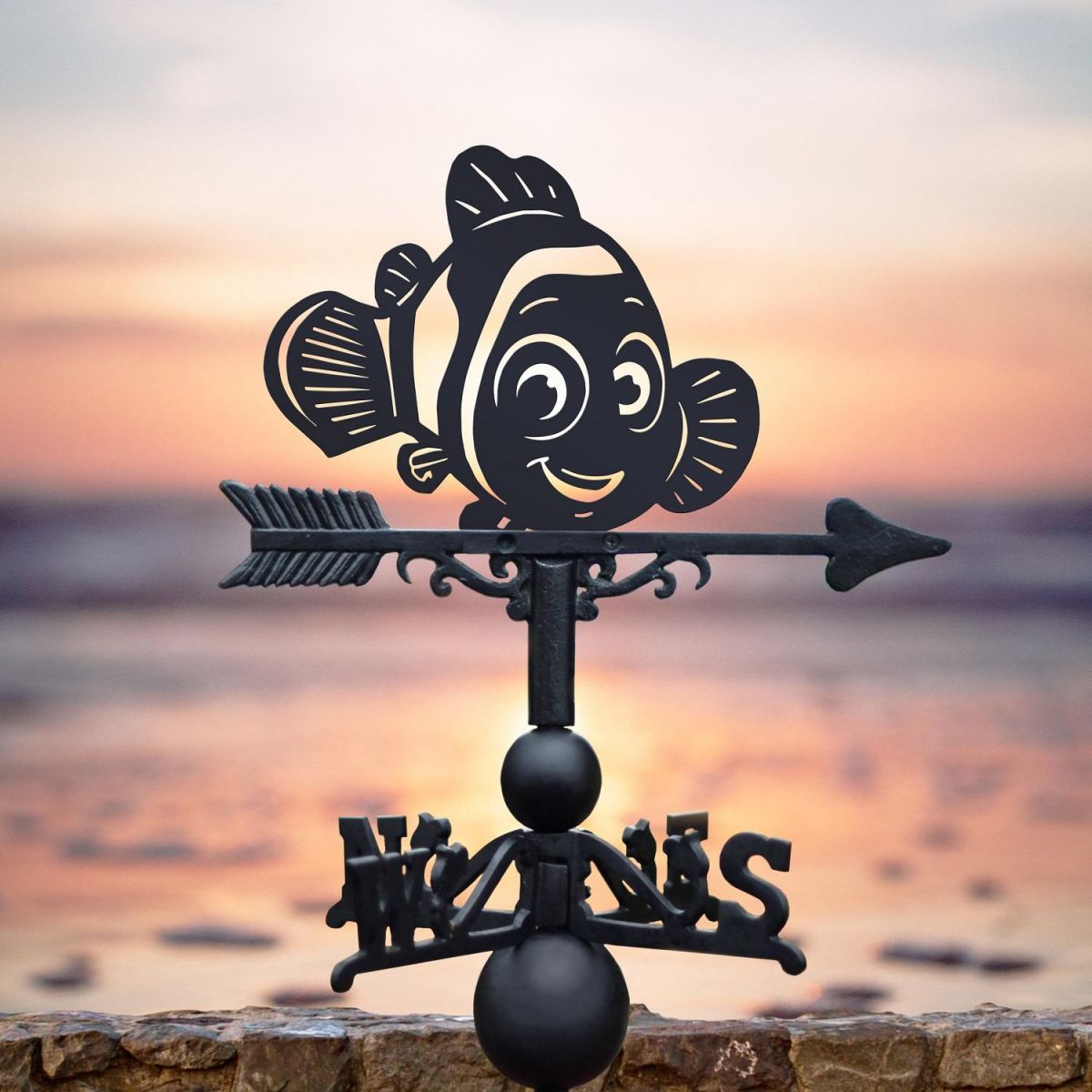 Weathervane with Clown Fish