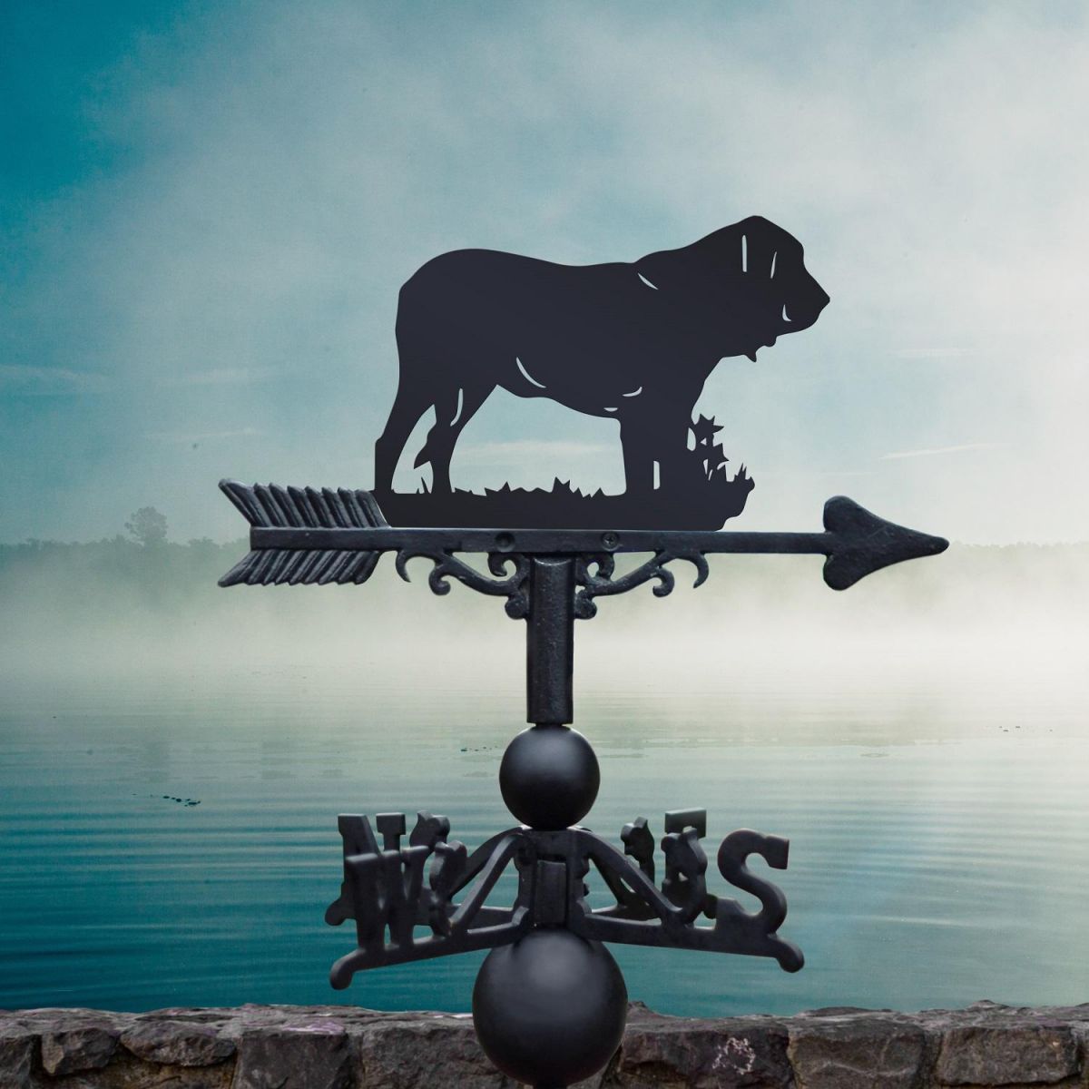 Bloodhound Weathervane in Black 