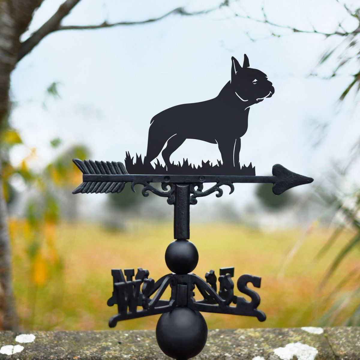 Weathervane with Boston Terrier Design 