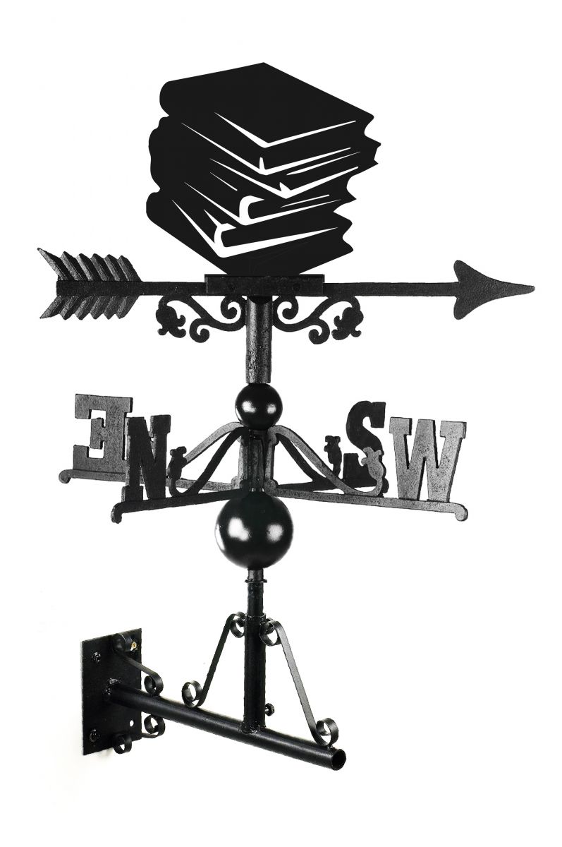 Cast iron & Steel book design weathervane