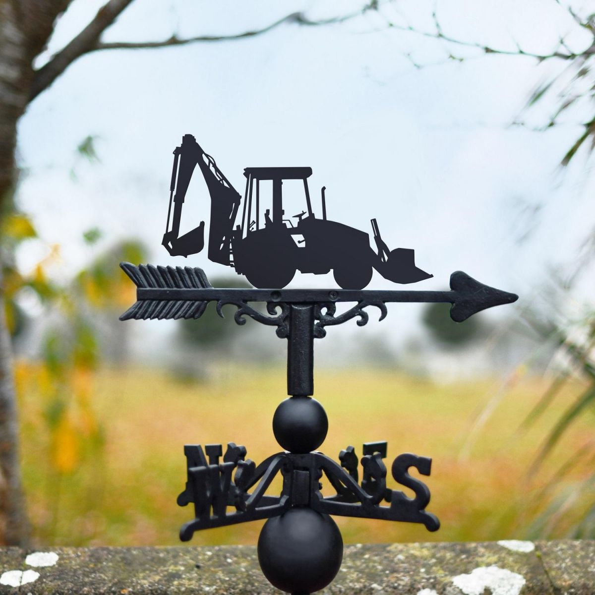 Weathervane with Construction Digger 