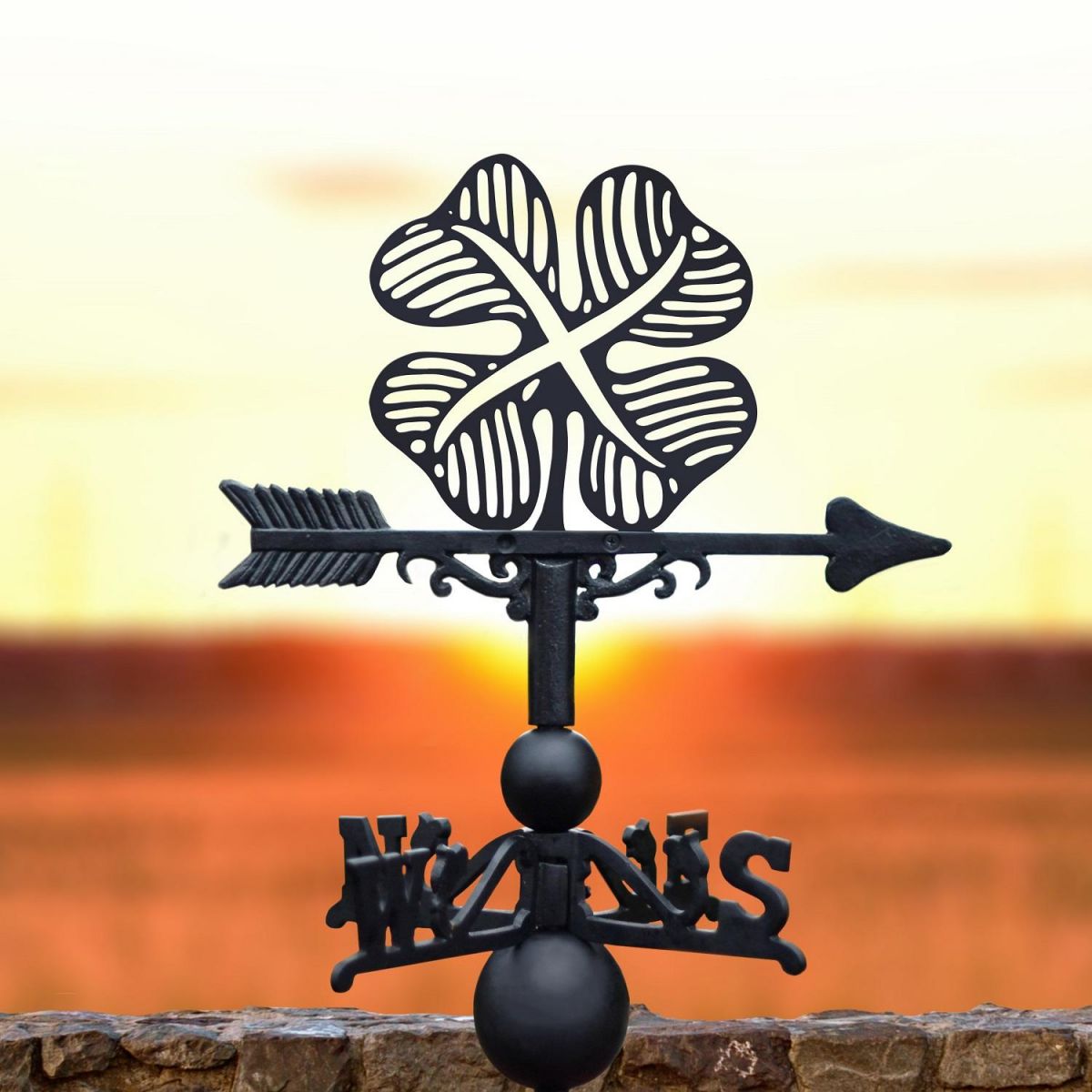 Weathervane with Celtic Clover 