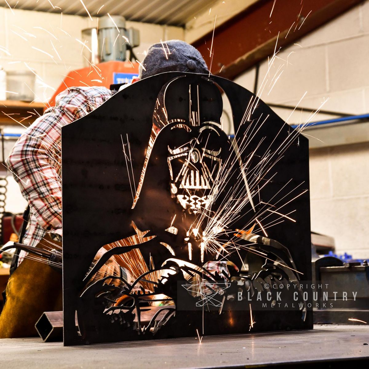 Bespoke Fireguard Being Made in the Workshop